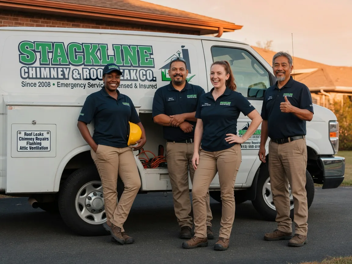 Chimney flashing repair company in Whitakers, NC